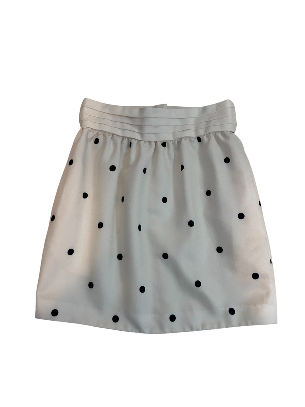 Tommy Hilfiger White Skirt with Black Polka Dots Mini Size 2